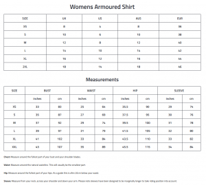 Knox_size_chart - mc-traveler Online Store