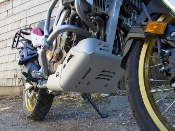 installed altrider skid plate for the honda crf1000l africa twin 21
