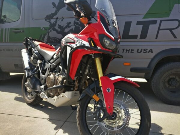 installed altrider crash bars for the honda crf1000l africa twin 17