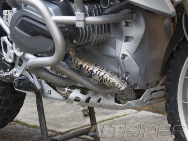 installed altrider crash bar and skid plate system for the bmw r 1250 gs 121