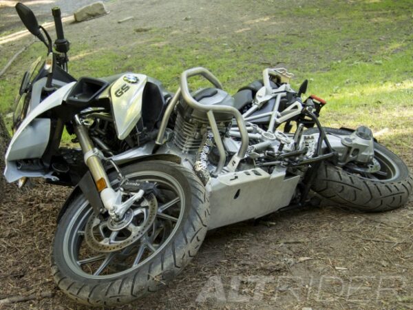 installed altrider crash bar and skid plate system for the bmw r 1250 gs 51