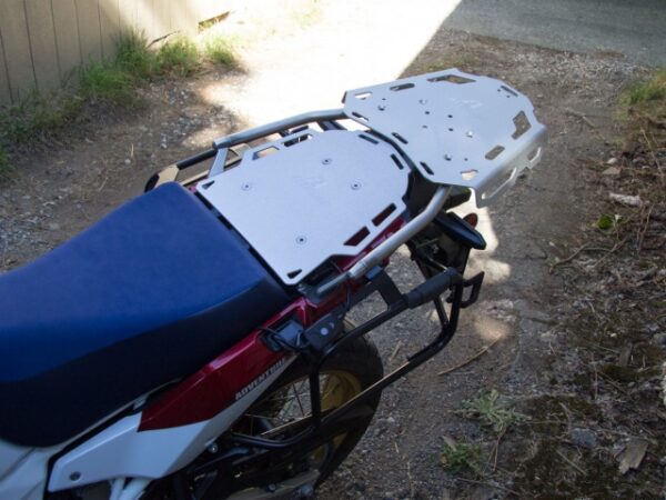 installed altrider luggage rack system for the honda crf1000l africa twin adventure sports 5