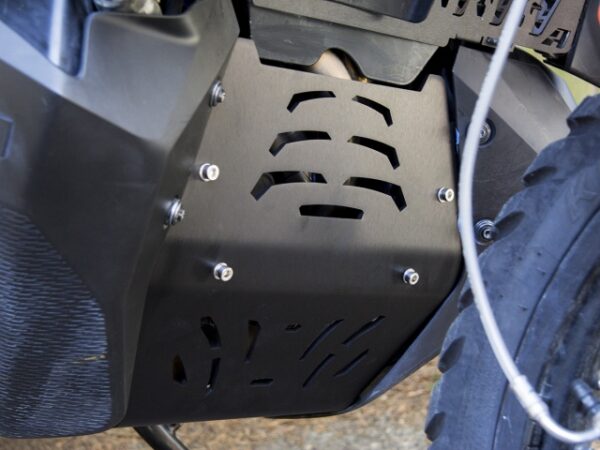 installed altrider skid plate for the ktm 790 adventure r 3