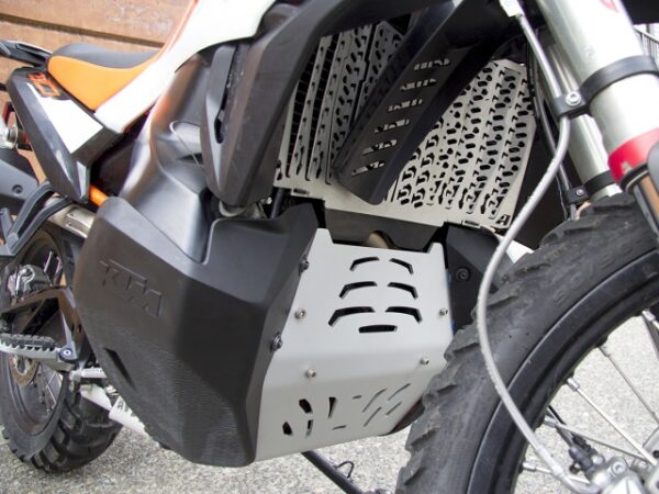 installed altrider skid plate for the ktm 790 adventure r 8