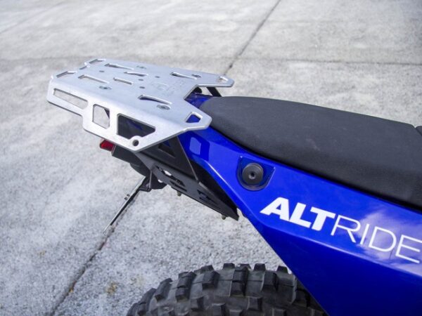 installed altrider rear luggage rack for the yamaha tenere 700 71