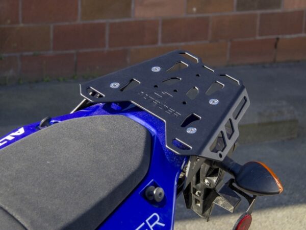 installed altrider rear luggage rack for the yamaha tenere 7001