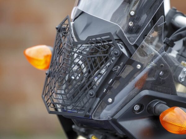 installed altrider mesh headlight guard for the yamaha tenere 700 21