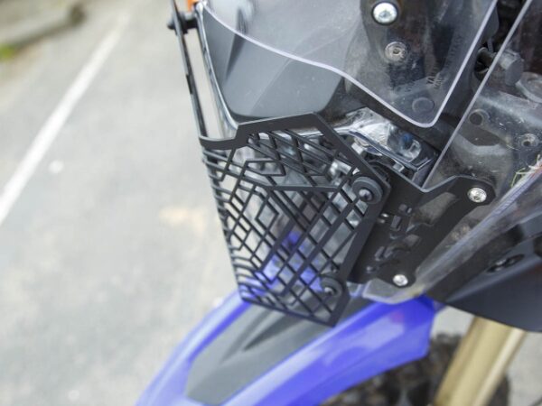 installed altrider mesh headlight guard for the yamaha tenere 700 41