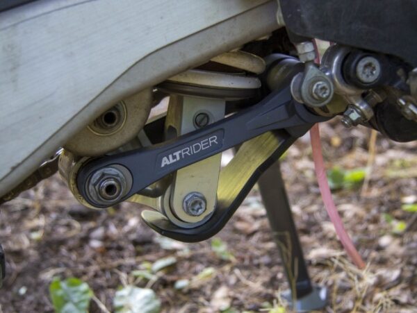 installed altrider variable height suspension lowering linkage for ktm husqvarna gasgas dirt bikes1
